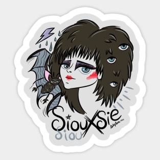 Tribute to the queen of goth Sticker